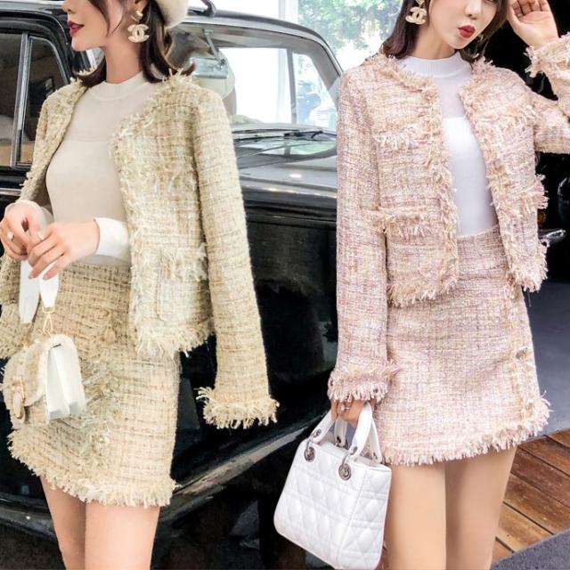 スーツ  レディース セットアップ おしゃれ 長袖 セレブ 個性的 フォーマル 個性 人気 大人女子 カジュアル お出かけ 女子会 デイリー 二次会 発表会 参観日 卒業式 入学式 参観日 OL オフィス 通勤 カジュアルオフィス きれいめ ジャケット スカート ショートスカートの通販は