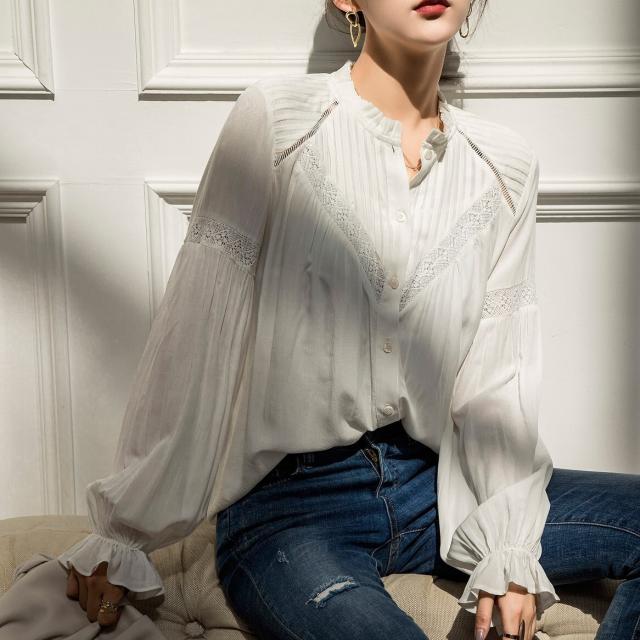 ブラウスレディース シャツ 大人可愛い 10代 20代 30代 40代 春 夏 ファッション おしゃれ お洒落 お出かけ 大人女子 女性用 着回し 普段使い 通勤 学生 大学生 通学 お出かけ 長袖 きれいめ 上品 女子会 モテ 休日 イベント こなれ感 カジュアル 白 ピンク OL オフィスの通販は 6,980円