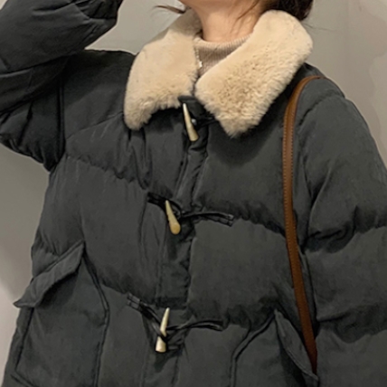 ジャケットレディース アウター 厚手 パッド入りジッパー ポケット袖あり 長袖 ショート丈 膝上 S M L XL 2XL 5サイズ サイズ豊富 ホワイト オレンジ グレー  冬 ウィンター ふわふわ トレンド あったか 暖かい もこもこ 上品 エレガント カジュアル 可愛い 大人可愛いの通販は