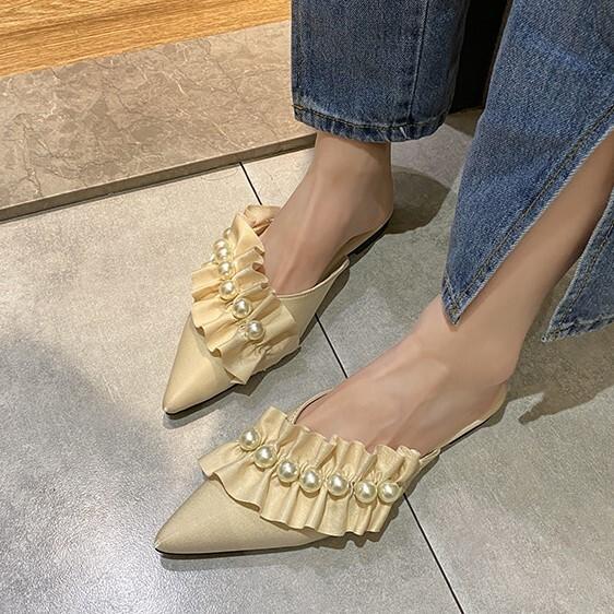 サンダル レディース ミュール 太ヒール 歩きやすい 疲れない 10代 20代 30代 40代 オフィス ビジネス OL オンオフ 高品質 柔らかい 小さいサイズ 美脚 ヒール 安定感 かわいい サイズ 小さい 春 夏 デート お出かけ 旅行 デイリー使い 大人カジュアル きれいめ フラットの通販は