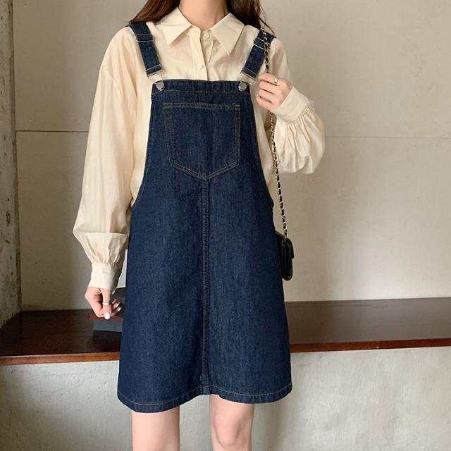 レトロ風 ワンピース ノースリーブ 春 夏 秋 きれいめ カジュアル かわいい デニムワンピース ジャンパースカート サロペット デニムスカート ショート ショート丈 膝丈 ひざ丈 膝上 スクエアネック スリム タイト 細身 ストレート ポケット 青 ブルー S M L かわいいの通販は 5,080円