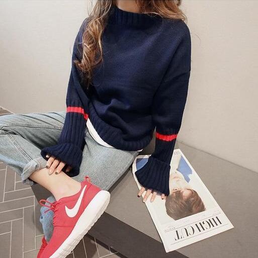 トップス レディース ニット セーター 送料無料 個性的 秋服 冬服 長袖 クルーネック 丸首 切り替えデザイン ふっくら 暖かい 普段使い 無地 ブラック グレー ベージュ ネイビー サイズ豊富 ゆったり 異素材MIX 厚手 カジュアル こなれ感 秋 冬物 デート 女子会 30代 40代の通販は