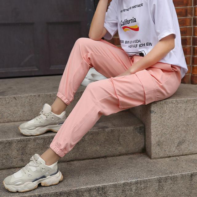 ボトムス パンツ レディース カーゴ 送料無料 個性的 春新作 ロング スリム ファスナー ポケット 美脚 脚長 定番 コーディネート 無地 ブラック ベージュ カーキ ピンク L XL 2XL 異素材MIX シンプル カジュアル オールシーズン お花見 アウトドア 高校生 大学生 20代の通販は 5,096円