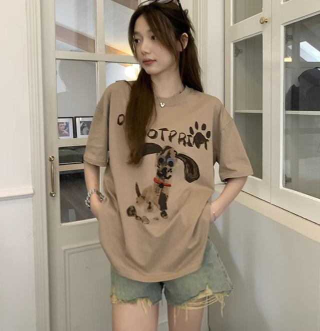 送料無料 個性的 春服 夏服 レディース トップス Tシャツ プルオーバー ビッグT 袖あり 五分袖 ラグラン 二の腕カバー クルーネック 丸首 Uネック ラウンドネック BIGシルエット オーバーサイズ アニマル柄 プリント キャラクター ベーシック シンプル ナチュラル カジュアルの通販は 5,382円