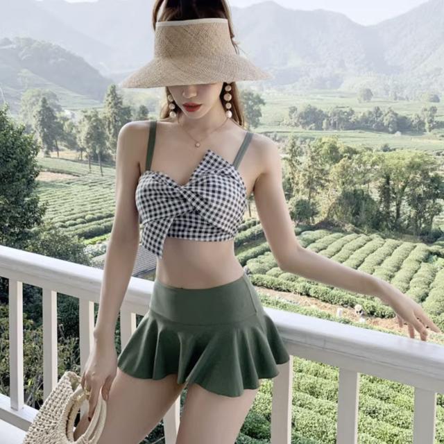 リボンブラウスセパレートスイムウェア