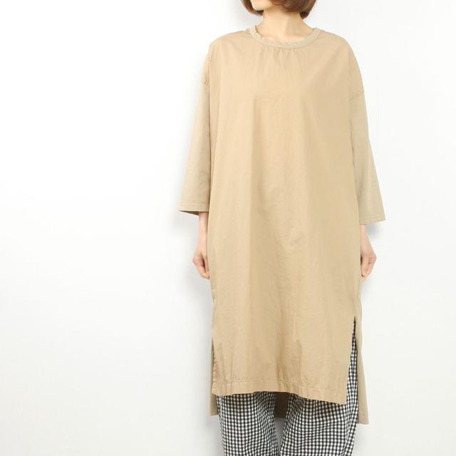 prit プリット 切替7分袖スリットワイドワンピース P91636