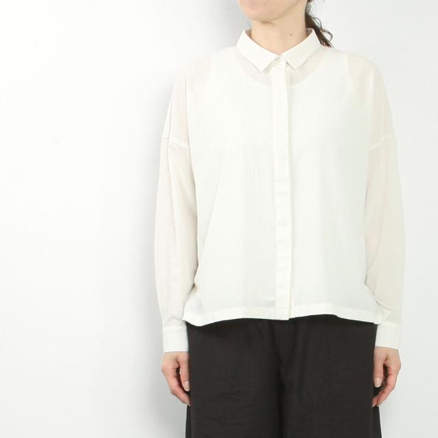 evam eva エヴァムエヴァ cotton shirt E261T118