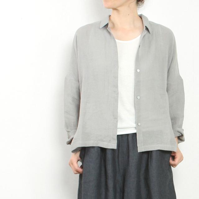 evam eva エヴァムエヴァ linen wide shirt E261T205