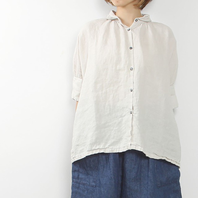 Honnete オネット H/SLV　Gather　Shirt S2