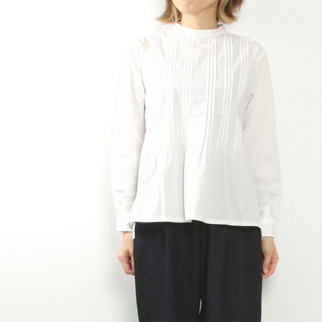 (OUTLET)GRANDMA MAMA DAUGHTER グランマママドーター ピンタックスタンドカラーシャツ GS2333991