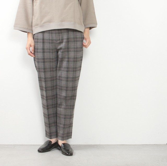 (OUTLET)Harriss ハリス チェックテーパードパンツ FP232-01012の通販は