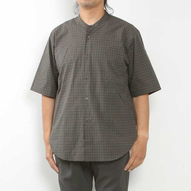 LAMOND ラモンド BAND COLLAR CHECK SHIRTS JACKET LM-S-087-CHK