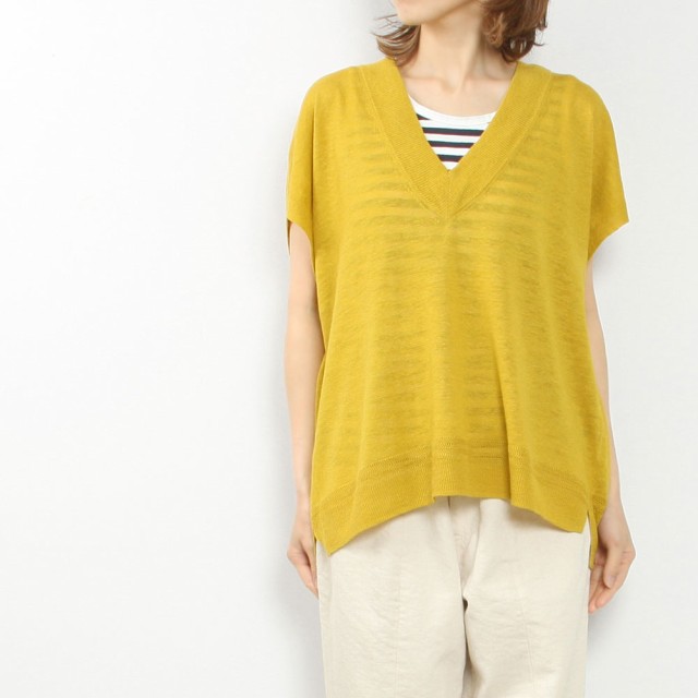 (OUTLET)prit プリット Vネックワイドベスト P914102