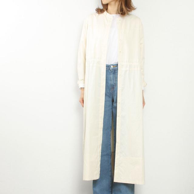 (OUTLET)assiette アシェット スタンドカラーシャツワンピース A27-09246-44