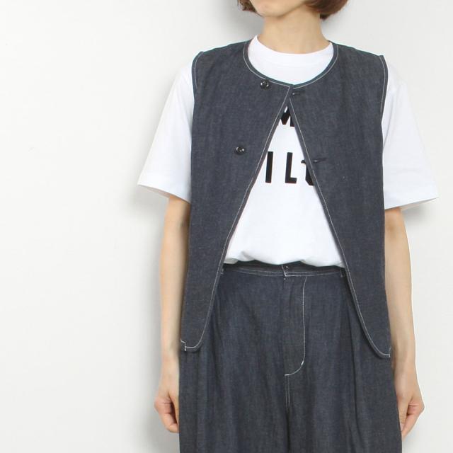 ◆ グランマ ママ ドーター GRANDMA MAMA DAUGHTER 2018 ワイド ホワイト デニム　パンツ サイズ１　新品タグ付き