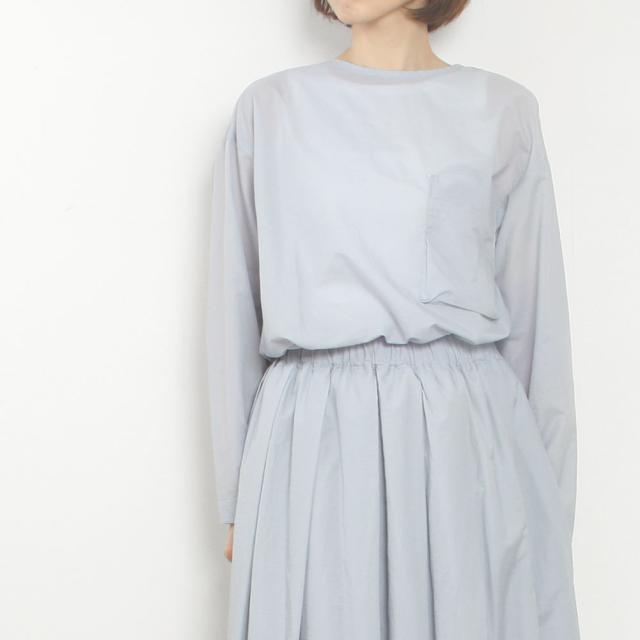 assiette アシェット C/Nペーバーローン ノーカラーブラウス A24-30372-52