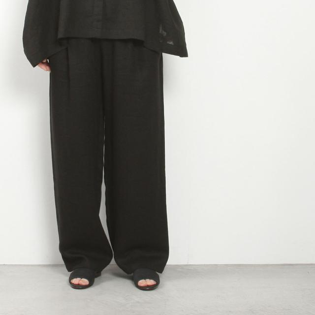 evam eva エヴァムエヴァ linen wide pants E251T233