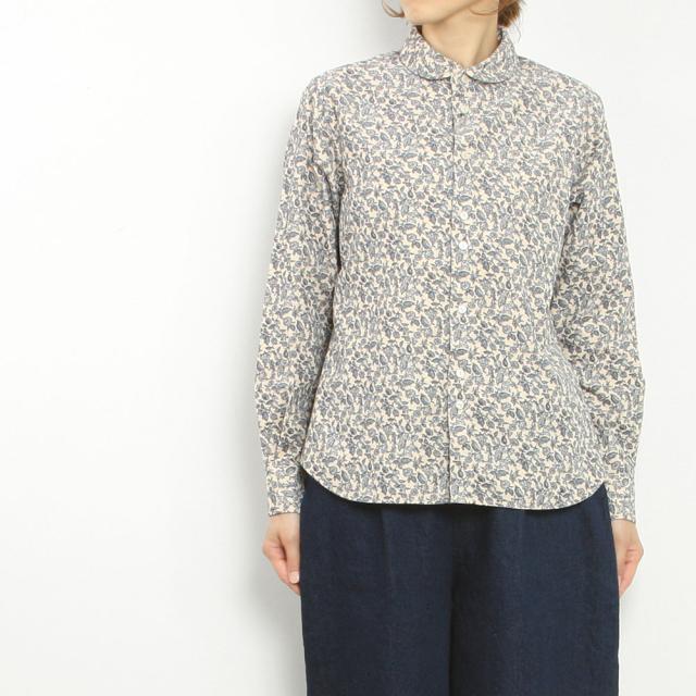 GRANDMA MAMA DAUGHTER グランマママドーター 『Vintage Orchard』ラウンドカラーシャツ GE2531171