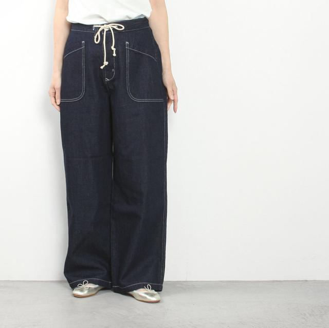 caqu サキュウ FSリネンイージーワイドパンツ 24218