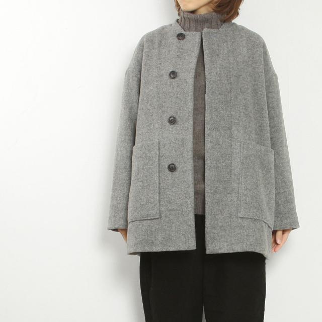 prit プリット ネルカラー比翼ショートコート P60605