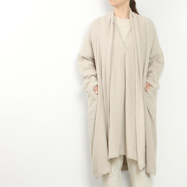 evam eva エヴァムエヴァ linen cotton robe E253T040