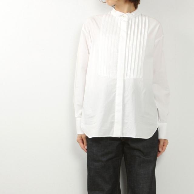 assiette アシェット オーガニックコットンタイプライター デザインシャツ A24-31399-54