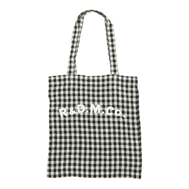 R&D.M.Co- アールアンドディーエムコー LINEN GINGHAM CHECK TOTE BAG NO.7507