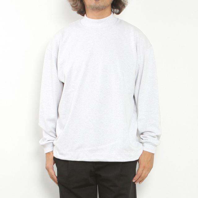 LAMOND ラモンド DRAWST MOCK NECK COTTON LONGTEE LM-C-207-CT