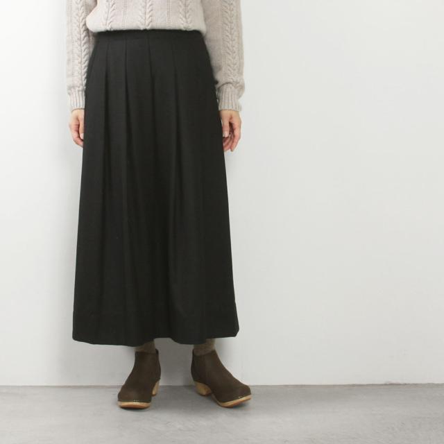 Vent douest ヴァンドウェスト ハイカウントフラノ プリーツスカート VE37516