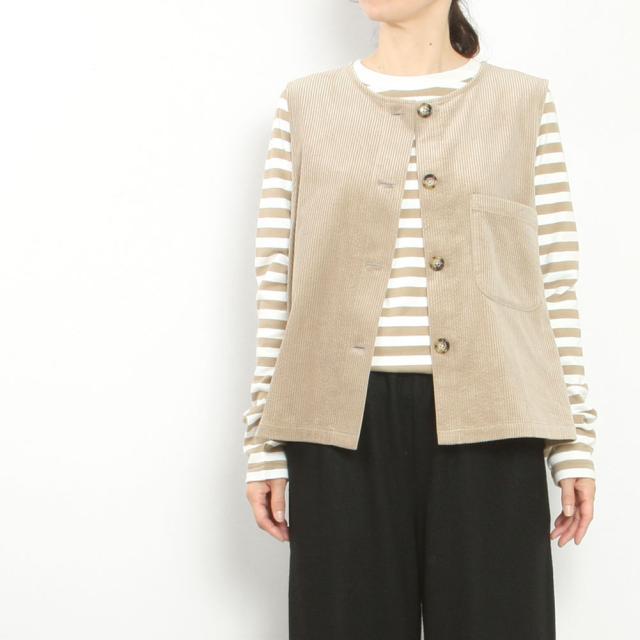 Vent douest ヴァンドウェスト コーデュロイベスト VE39516