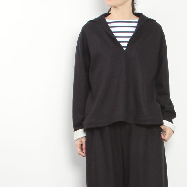 Vent douest ヴァンドウェスト 圧縮ウール セーラーカラープルオーバー VE39523