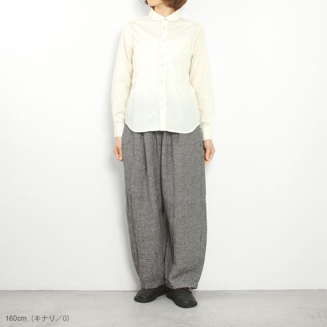GRANDMA MAMA DAUGHTER グランマママドーター リンクルワッシャー ラウンドカラーシャツ GS2531172_1