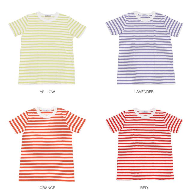 R&D.M.Co- アールアンドディーエムコー GAUZE BORDER H/T SHIRT NO.5384_1