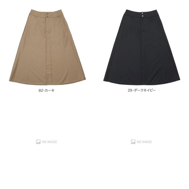 (OUTLET)Vent douest ヴァンドウェスト ポリエステルレーヨンクリアツイルスカート VE37407_1