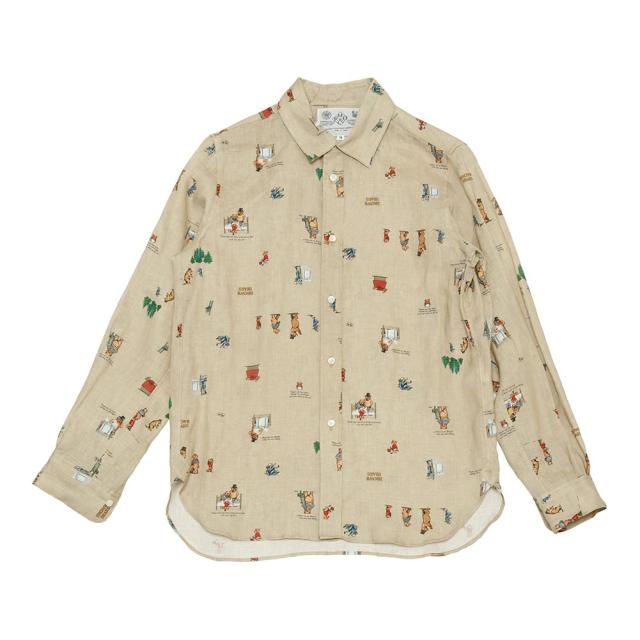 R&D.M.Co- アールアンドディーエムコー BROWN BEARS SHIRT NO.7221