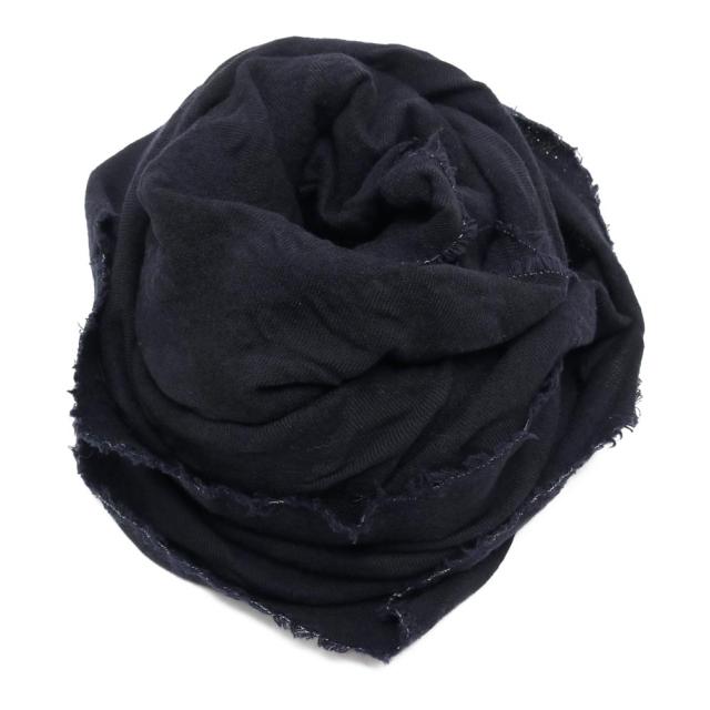 オネット ウールリネン ワイドストール 黒 Honnete ワイドストール