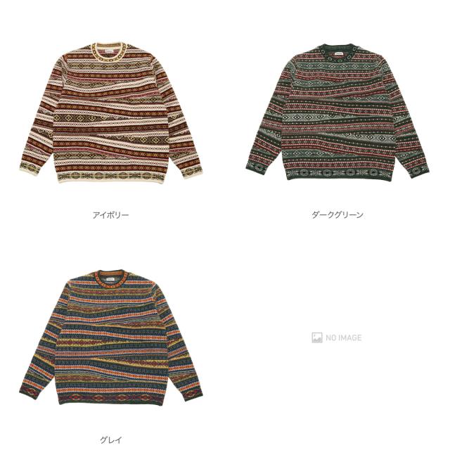 COOHEM コーヘム CRAZY FAIR ISLE KNIT P/O 13-254-008_1