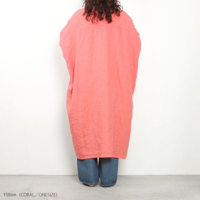 Honnete オネット 3/4SLV LONG GATHER DRESS OP16_12