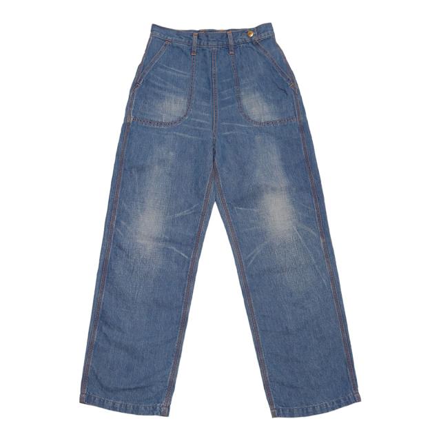 caqu サキュウ デニム antique denim リネンランチパンツ 04224(3years)_1