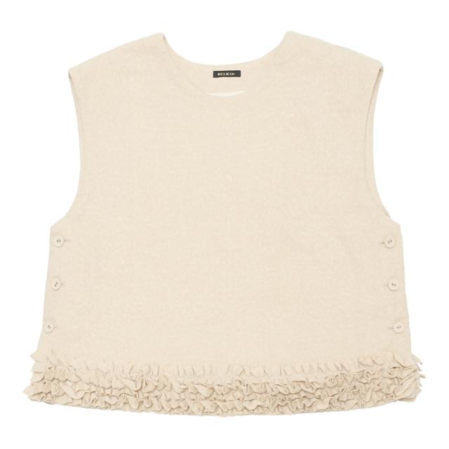 R&D.M.Co- アールアンドディーエムコー FRILL DECORATION BUTTON BIB NO.7131 R&D.M.Co- アールアンドディーエムコー FRILL DECORATION BUTTON BIB