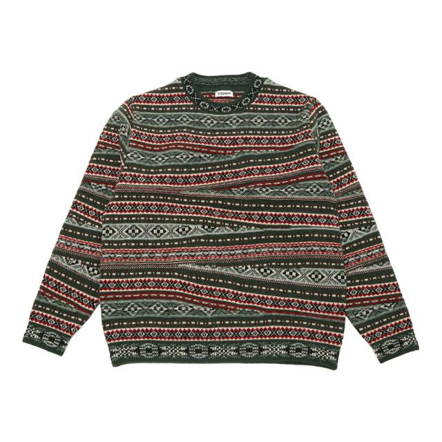 COOHEM コーヘム CRAZY FAIR ISLE KNIT P/O 13-254-008_2