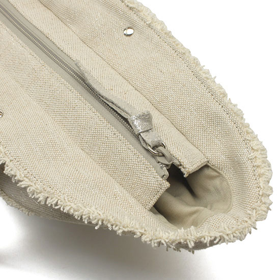 (OUTLET)MEISSI メイッシ ボーダー風バッグ 53173-2-01623/コットン×リネン