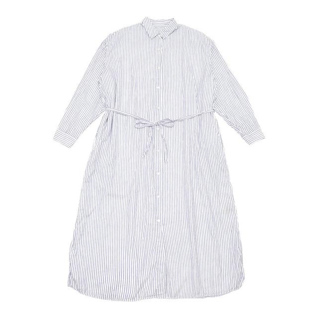 ao アオ レギュラーカラーシャツワンピース(オーガニックふんわり二重ガーゼ) 00612の通販は ao アオ レギュラーカラーシャツワンピース(オーガニックふんわり二重ガーゼ) 00612の通販は