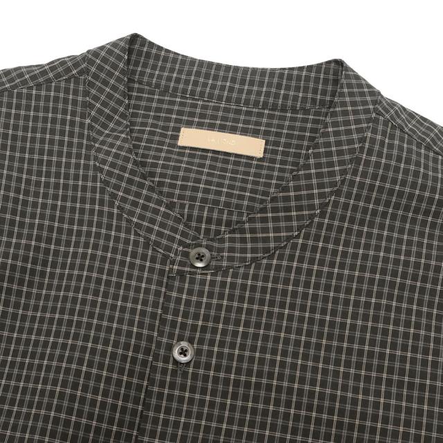 LAMOND ラモンド BAND COLLAR CHECK SHIRTS JACKET LM-S-087-CHK