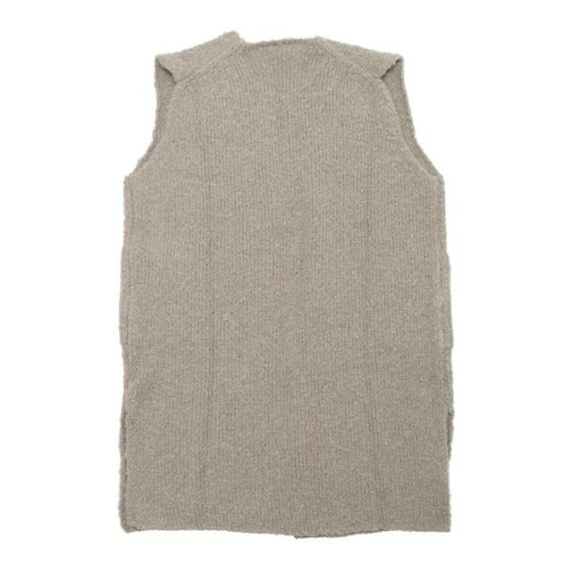 evam eva エヴァムエヴァ alpaca wool long vest E253K181_3