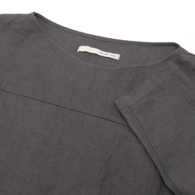 evam eva エヴァムエヴァ water linen pullover E241T062