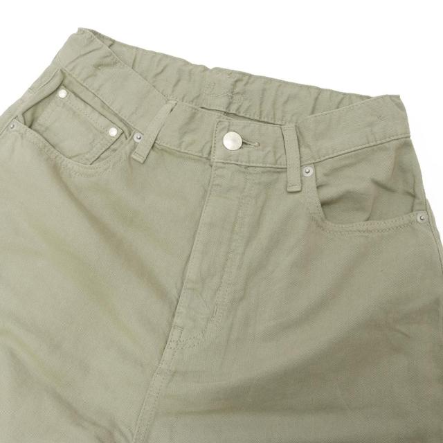 caqu サキュウ regular line カラーリネン バレルパンツ 34221の