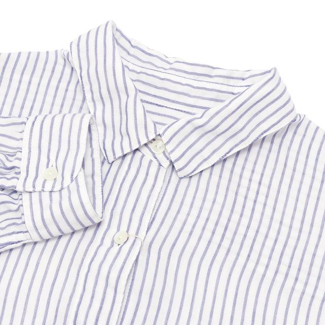 ao アオ レギュラーカラーシャツワンピース(オーガニックふんわり二重ガーゼ) 00612の通販は ao アオ レギュラーカラーシャツワンピース(オーガニックふんわり二重ガーゼ) 00612の通販は