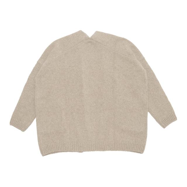 evam eva - 【新品】  evam eva / エヴァムエヴァ | dolman robe カーディガン | 1 | ベージュ | レディース evam eva / エヴァムエヴァ | dolman robe カーディガン 1