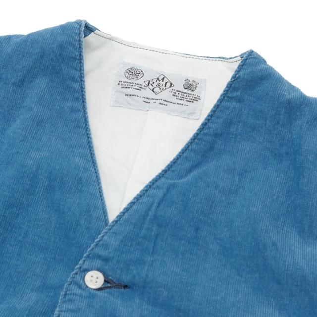 R&D.M.Co- アールアンドディーエムコー INDIGO L.C　WAISCOAT NO.7673_5